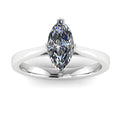 Aveline Marquise 1.00 Carat Lab Grown Diamond Ring in 18K White Gold E VS2