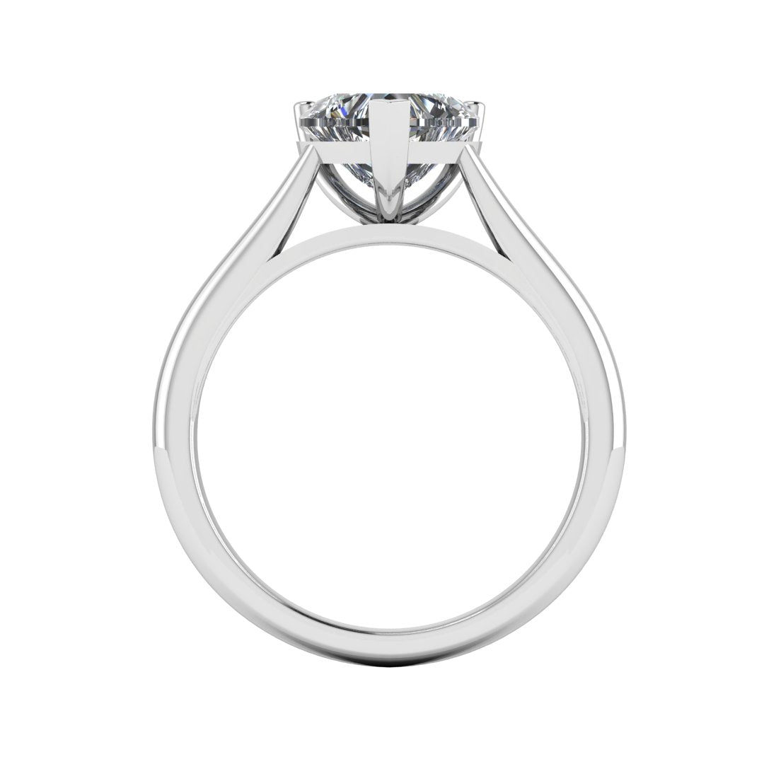 Amora Heart 0.50 Carat Lab Grown Diamond Ring in 9K White Gold D SI1