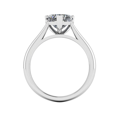 Amora Heart 0.50 Carat Lab Grown Diamond Ring in 9K White Gold D SI1
