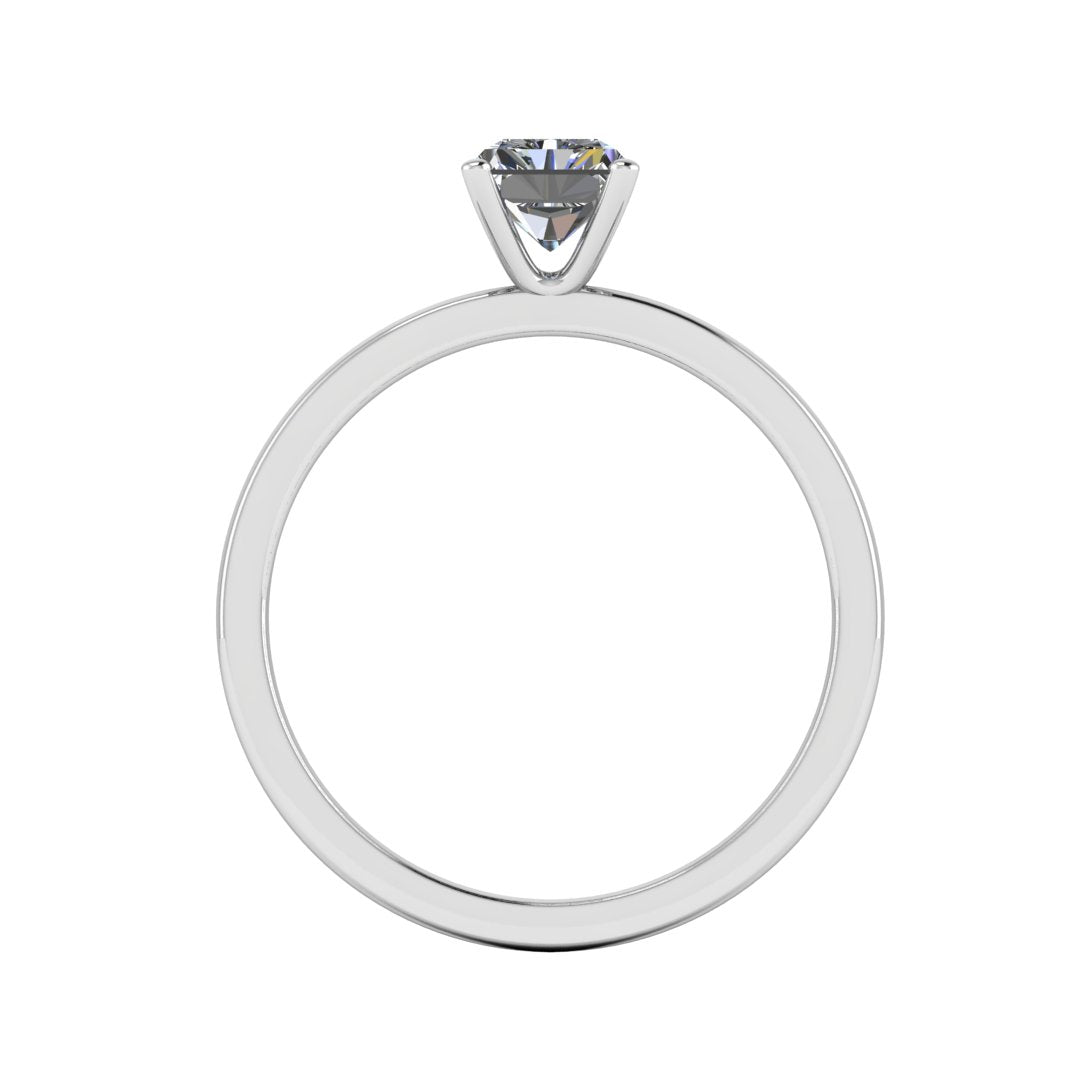 Aurelius Emerald 2 Carat Lab Grown Diamond Ring in 18K White Gold E VS2