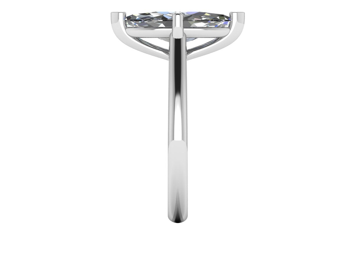 Aveline Marquise 1.00 Carat Lab Grown Diamond Ring in 18K White Gold E VS2